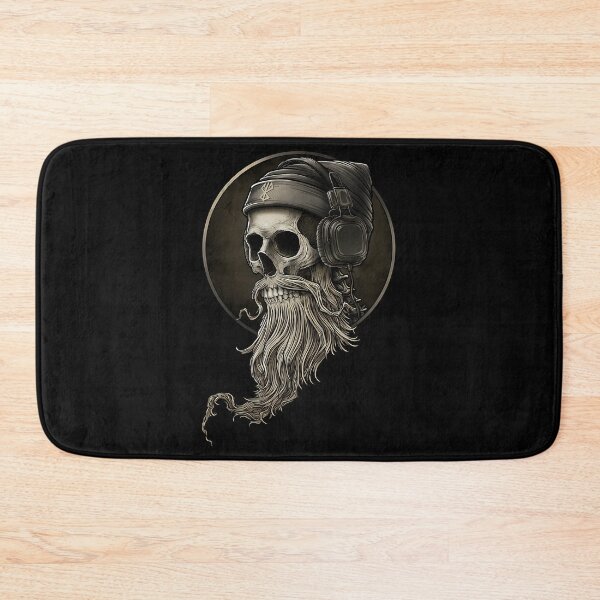Item preview, Vikingss Vintage Skulls Beard With Headphones designed and sold by Widehaus.