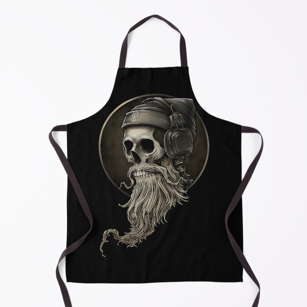 Item preview, Vikingss Vintage Skulls Beard With Headphones designed and sold by Widehaus.