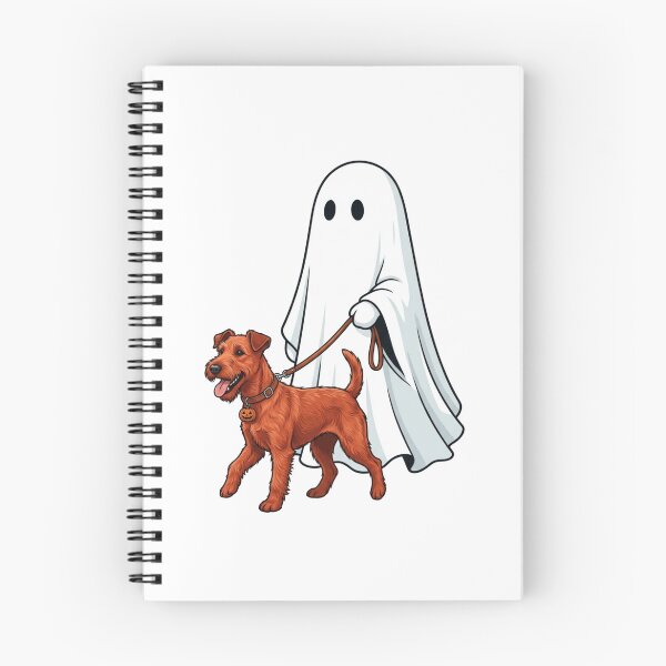 Item preview, Ghost Walking Irish Terrier Halloween Cute Spooky Red Wirehaired Dog Lover designed and sold by raedattia.