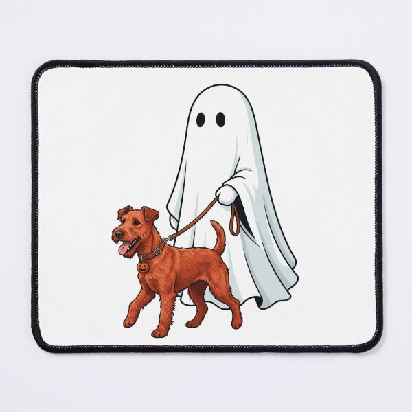 Item preview, Ghost Walking Irish Terrier Halloween Cute Spooky Red Wirehaired Dog Lover designed and sold by raedattia.