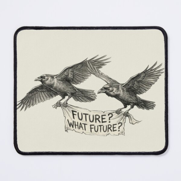 Item preview, Future? What Future? - Sarcastic Dark Humor Crows designed and sold by Stefanrajzer.
