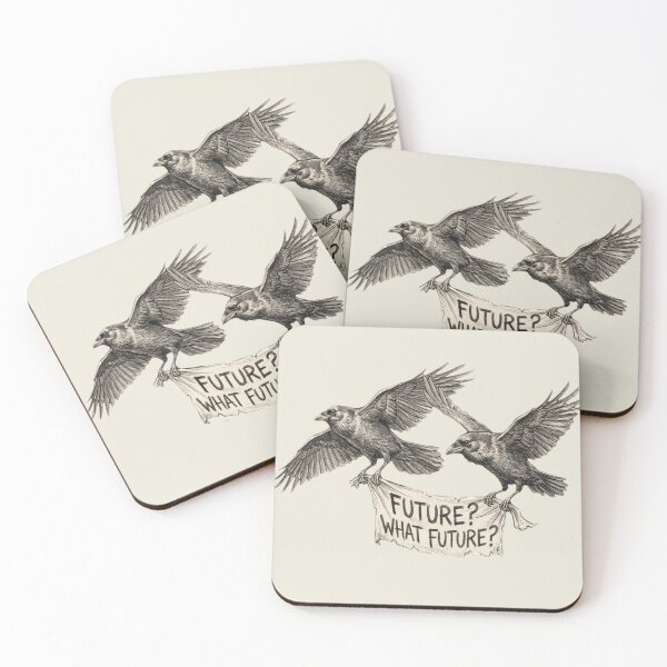 Item preview, Future? What Future? - Sarcastic Dark Humor Crows designed and sold by Stefanrajzer.