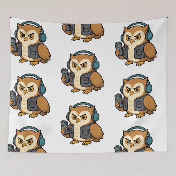 Item preview, Owl Paranormal Investigator Hunting for Ghosts – Funny Spooky Bird designed and sold by Confuzz1ed.