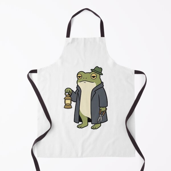 Item preview, Little Frog Graveyard Caretaker with Lantern – Whimsical Gothic Animal designed and sold by Confuzz1ed.