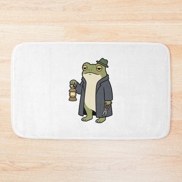 Item preview, Little Frog Graveyard Caretaker with Lantern – Whimsical Gothic Animal designed and sold by Confuzz1ed.