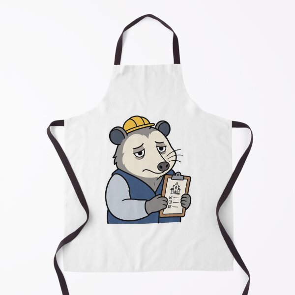 Item preview, Exhausted Possum Haunted House Inspector – Funny Spooky Job Character designed and sold by Confuzz1ed.