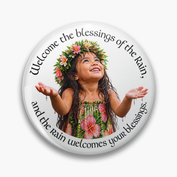 Item preview, Polynesian Resilience Proverb - Welcome the blessings of the rain | Pacific Art designed and sold by ShakaLife.org.