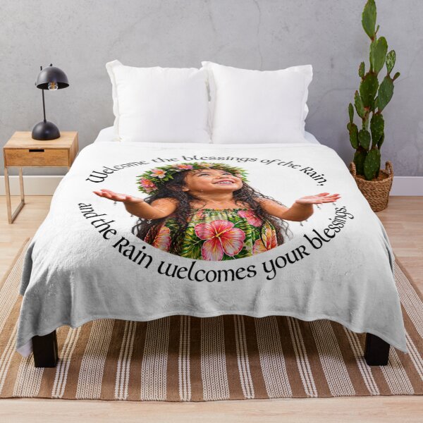 Item preview, Polynesian Resilience Proverb - Welcome the blessings of the rain | Pacific Art designed and sold by ShakaLife.org.