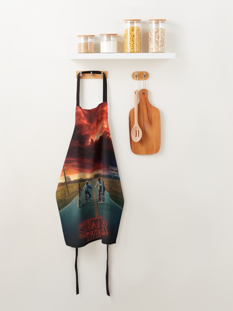 Thumbnail 4 of 6, Apron, Stranger Things designed and sold by 26LN.