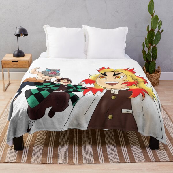 Item preview, rengoku with tanjiro and inosuke designed and sold by aishtistic-art.