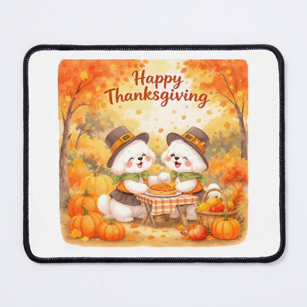 Item preview, Cute Thanksgiving Maltese Art designed and sold by Kedspicedesign.