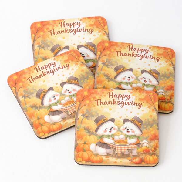 Item preview, Cute Thanksgiving Maltese Art designed and sold by Kedspicedesign.