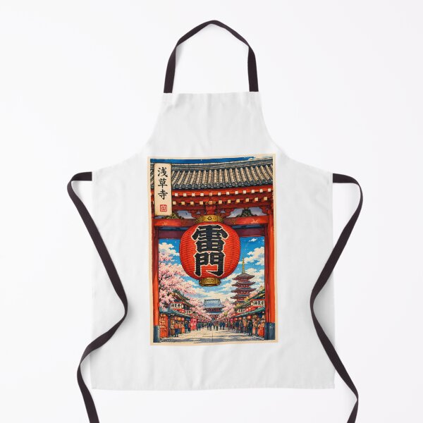 Item preview, Senso-ji Temple and Kaminarimon Gate – Traditional Japanese Ukiyo-e Art designed and sold by Neo Japonism Art.
