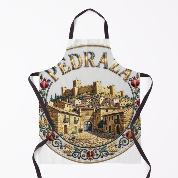 Item preview, Pedraza Spain Castile Walled Medieval Village Castle Embroidered Patch Sticker designed and sold by Imaginarium of Chaos falcon88 .