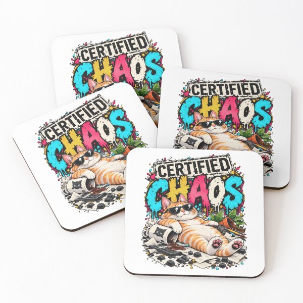 Item preview, Certified Chaos – Funny Cat Graffiti Art designed and sold by Azagthoth.