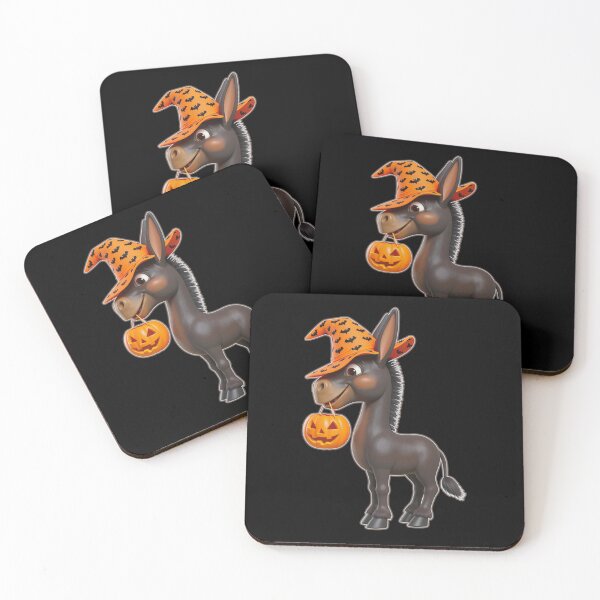 Item preview, Cute Halloween donkey with pumpkin designed and sold by SaSe-Design.