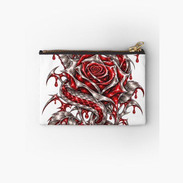 Item preview, Crimson Chrome Snake Gothic Rose designed and sold by QUAMULO.