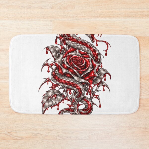 Item preview, Crimson Chrome Snake Gothic Rose designed and sold by QUAMULO.