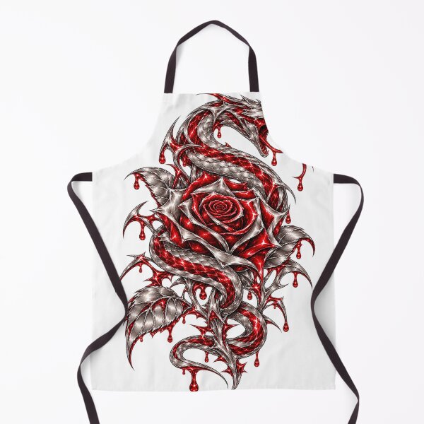 Item preview, Crimson Chrome Snake Gothic Rose designed and sold by QUAMULO.