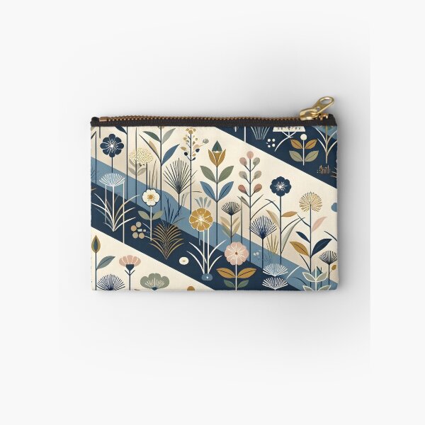 Item preview, Diagonal Mid Century Modern Botanical Stripe Pattern designed and sold by Sybille-Yates.
