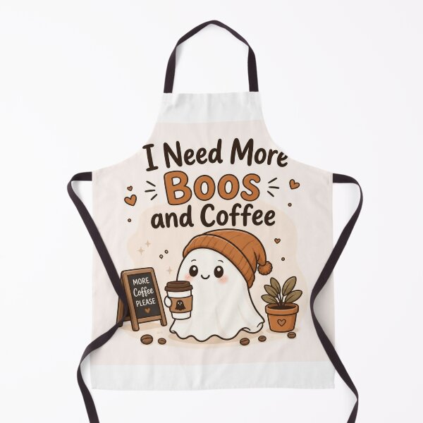 Item preview, I Need More Boos And Coffee Cute Ghost Halloween designed and sold by ChotipahArt.