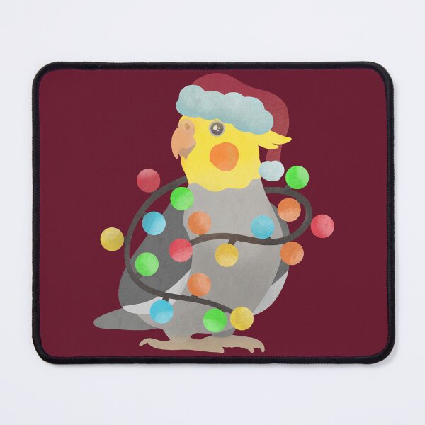 Item preview, Cockatiel Christmas Illustration designed and sold by FandomizedRose.
