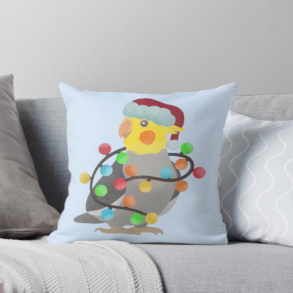 Item preview, Cockatiel Christmas Illustration designed and sold by FandomizedRose.