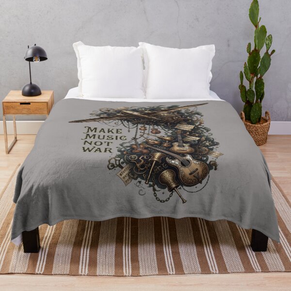 Item preview, MAKE MUSIC NOT WAR Bombing Guitars Plane-91 designed and sold by kamilnapora.