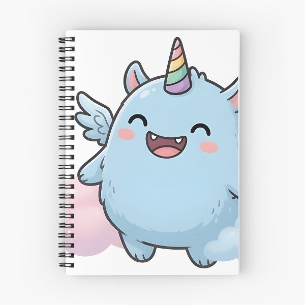 Item preview, Unicorn Monster Floating on Clouds designed and sold by darlbit.