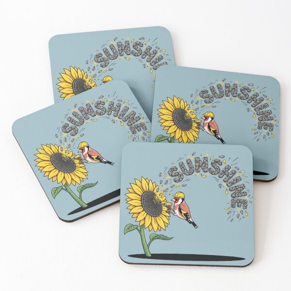 Item preview, Sunshine Bird Goldfinch Sunflower Drill Pop Art designed and sold by Rare By Hero.