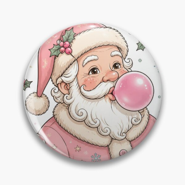Item preview, Pink Santa Bubblegum Christmas Coquette Candy Cane designed and sold by ChotipahArt.