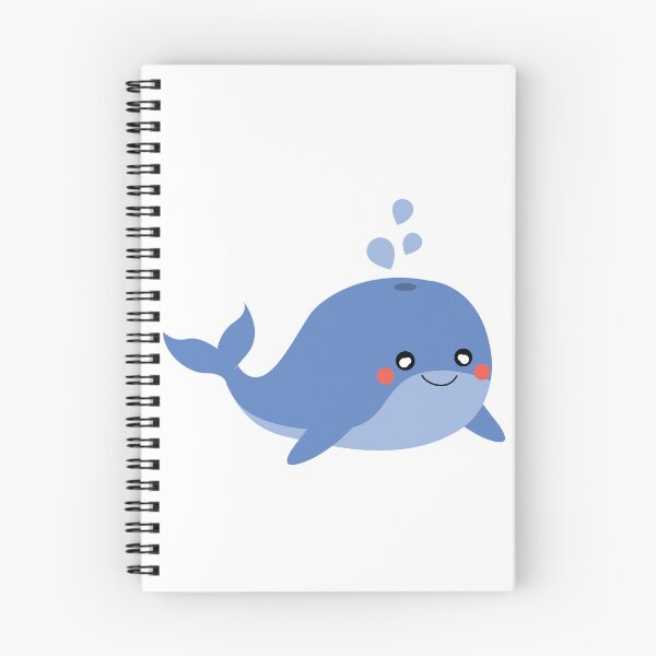 Item preview, Cute Blue Whale Cartoon Blowing Water designed and sold by paolboa.