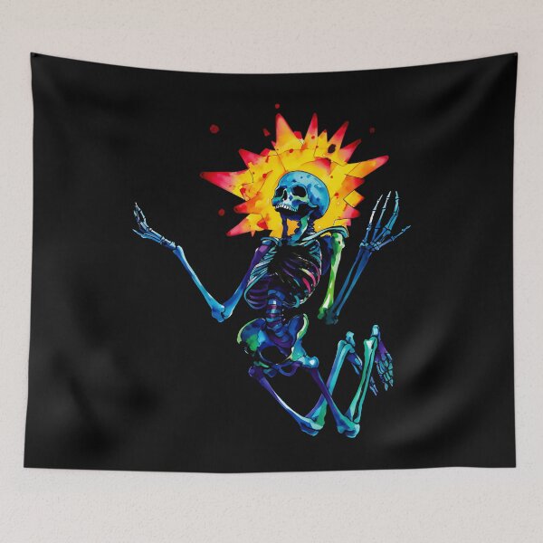 Item preview, Colorful Skeleton Watercolor  designed and sold by larsenerro.