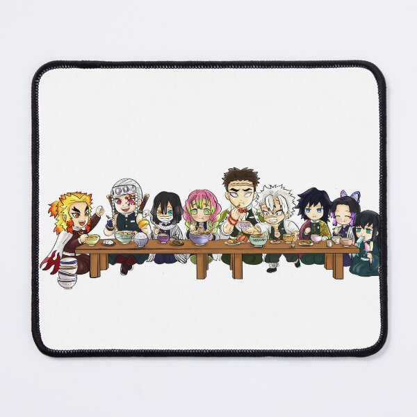 Item preview, Chibi Demon Slayer Hashira Feast | Cute Anime Dinner Table Art designed and sold by aishtistic-art.