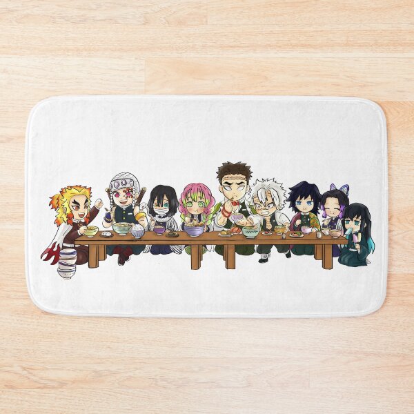Item preview, Chibi Demon Slayer Hashira Feast | Cute Anime Dinner Table Art designed and sold by aishtistic-art.