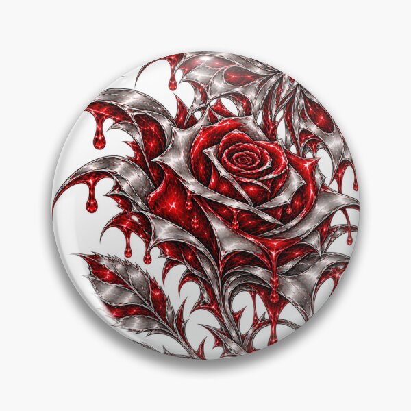 Item preview, Crimson Chrome Moth Gothic Rose designed and sold by QUAMULO.