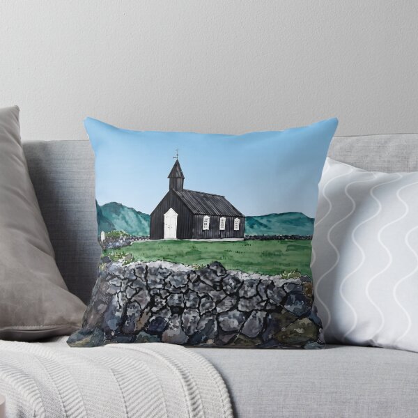 Item preview, Budir Black Church Iceland Wall Art – Nordic Landscape designed and sold by POSTERIOCREW.