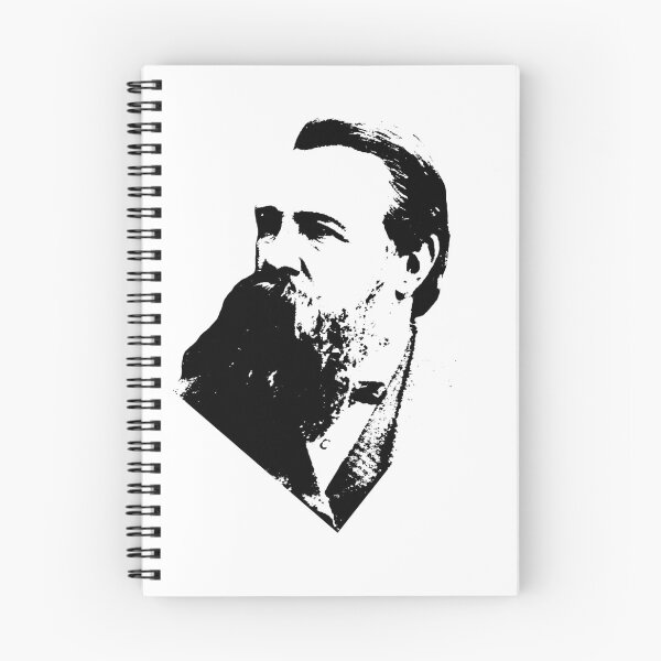 Item preview, Friedrich Engels - High Contrast Revolutionary Portrait designed and sold by Flemetharya.