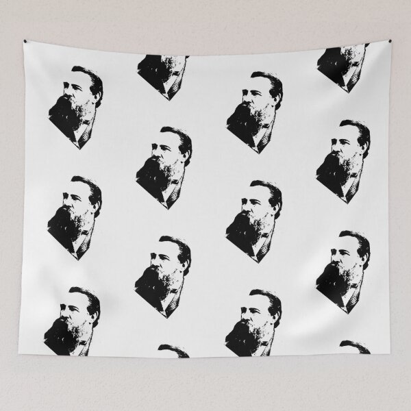 Item preview, Friedrich Engels - High Contrast Revolutionary Portrait designed and sold by Flemetharya.