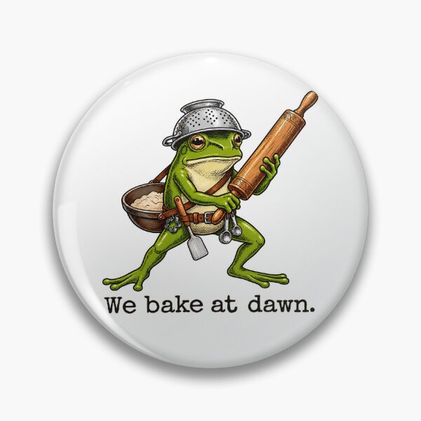 Item preview, We Bake at Dawn Frog Bread Lover Kitchen Humor designed and sold by Dela3.