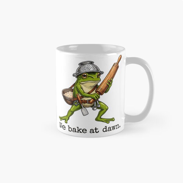 Item preview, We Bake at Dawn Frog Bread Lover Kitchen Humor designed and sold by Dela3.