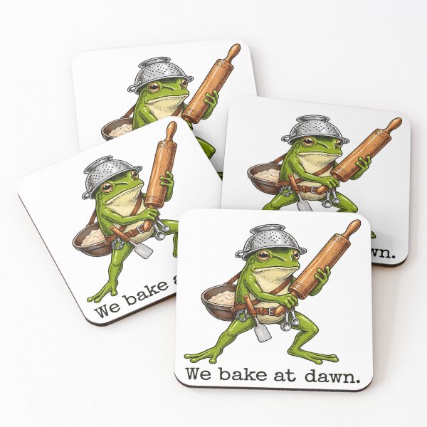Item preview, We Bake at Dawn Frog Bread Lover Kitchen Humor designed and sold by Dela3.