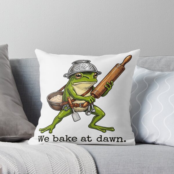 Item preview, We Bake at Dawn Frog Bread Lover Kitchen Humor designed and sold by Dela3.
