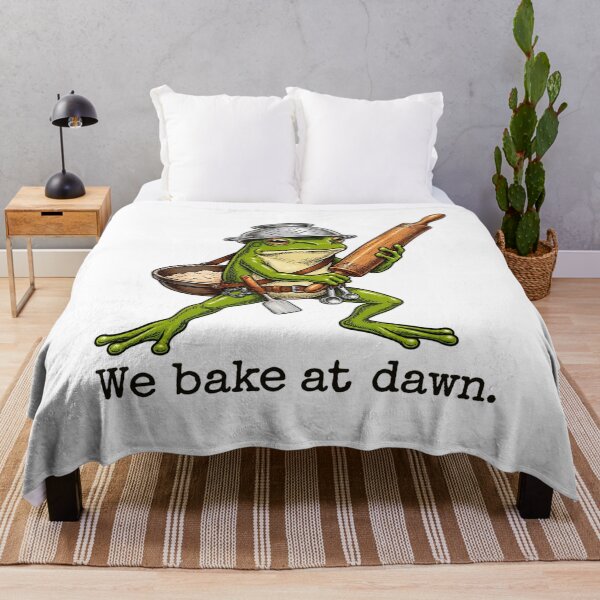 Item preview, We Bake at Dawn Frog Bread Lover Kitchen Humor designed and sold by Dela3.