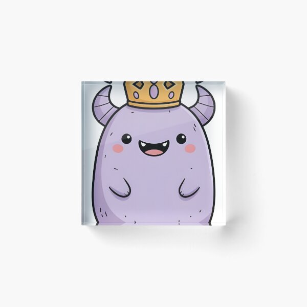 Item preview, Crowned Purple Monster King designed and sold by darlbit.