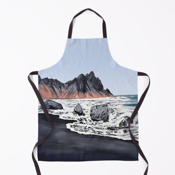 Item preview, Iceland Black Sand Beach Wall Art – Nordic Coastal Painting designed and sold by POSTERIOCREW.
