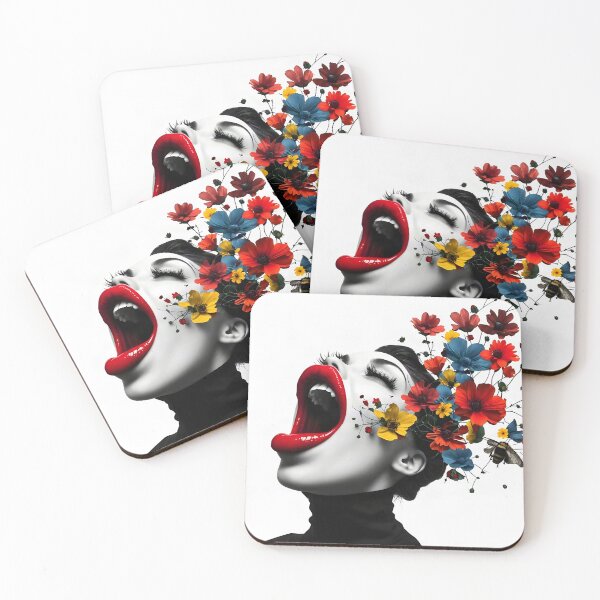 Item preview, Woman Speaking Flowers designed and sold by UrbanTempleArt.