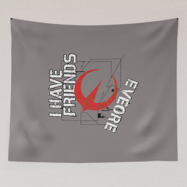 Item preview, I Have Friends Everywhere Grunge Emblem-75 designed and sold by AnneManthey.