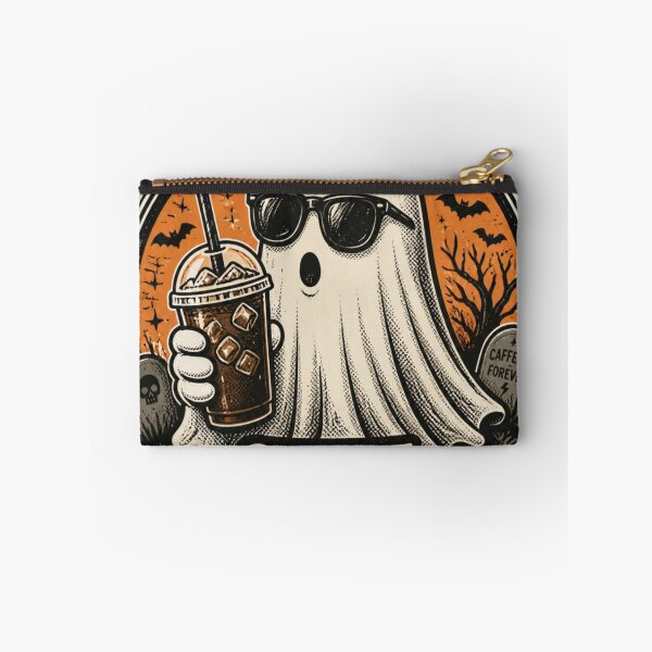 Item preview, Dead Tired Still Caffeinated Ghost Coffee Halloween designed and sold by ChotipahArt.