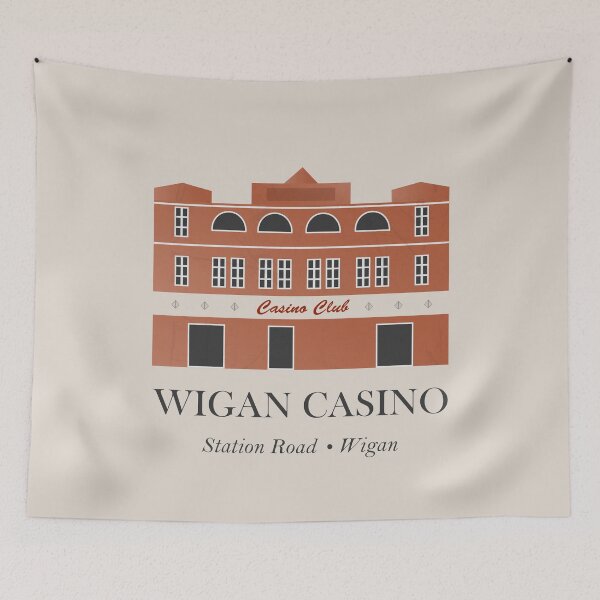 Item preview, Wigan Casino Northern Soul Poster – Station Road Retro Club Art Print designed and sold by FULLER FACTORY.